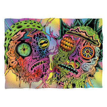 Rick and Morty Psychedelic Melt pillow case