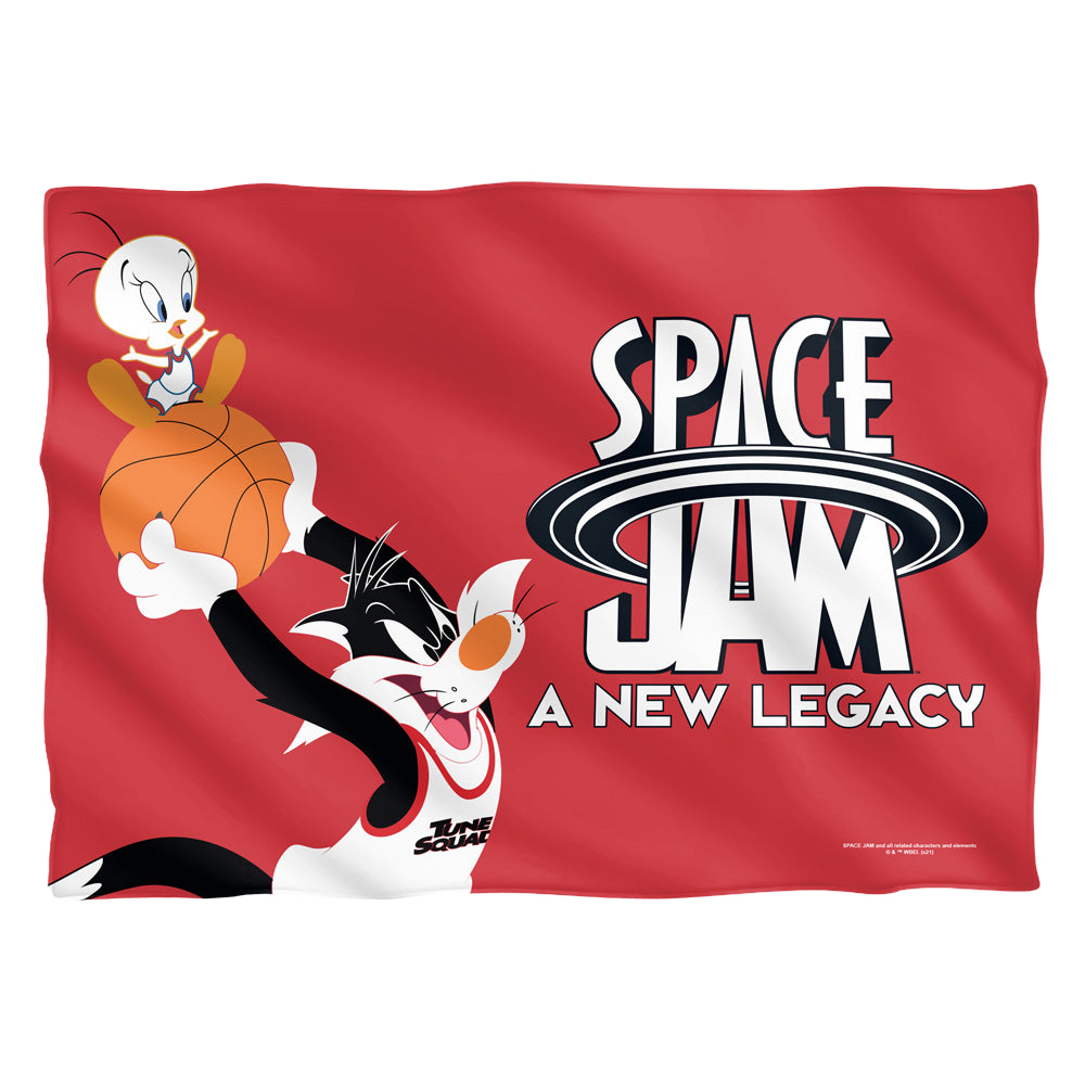 Space Jam - A New Legacy Sylvestor And Tweety Mono Color - Pillow Case Pillow Cases Space Jam - A New Legacy   