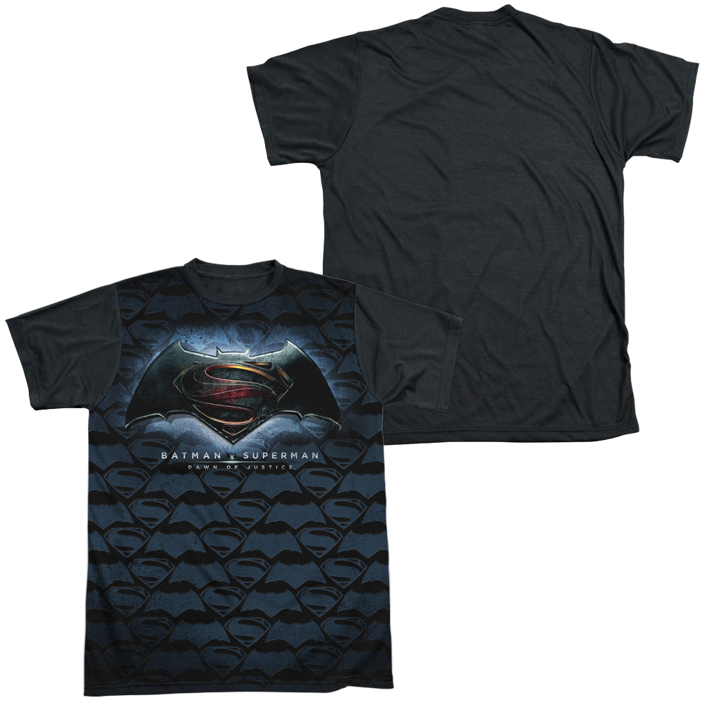 Batman v Superman Logo Pattern - Men's Black Back T-Shirt Men's Black Back T-Shirt Batman   
