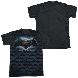 Batman v Superman Logo Pattern - Men's Black Back T-Shirt Men's Black Back T-Shirt Batman   