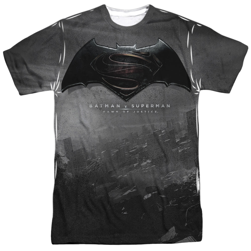 Batman v Superman Logo City - Men's All-Over Print T-Shirt Men's All-Over Print T-Shirt Batman   