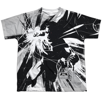 Batman v Superman Graphic Contrast youth all-over print t-shirt for ages 8 to 12