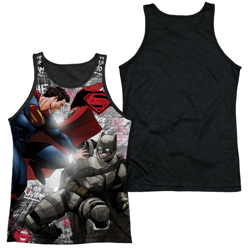 Batman v Superman Showdown - Men's Black Back Tank Top Men's Black Back Tank Batman   