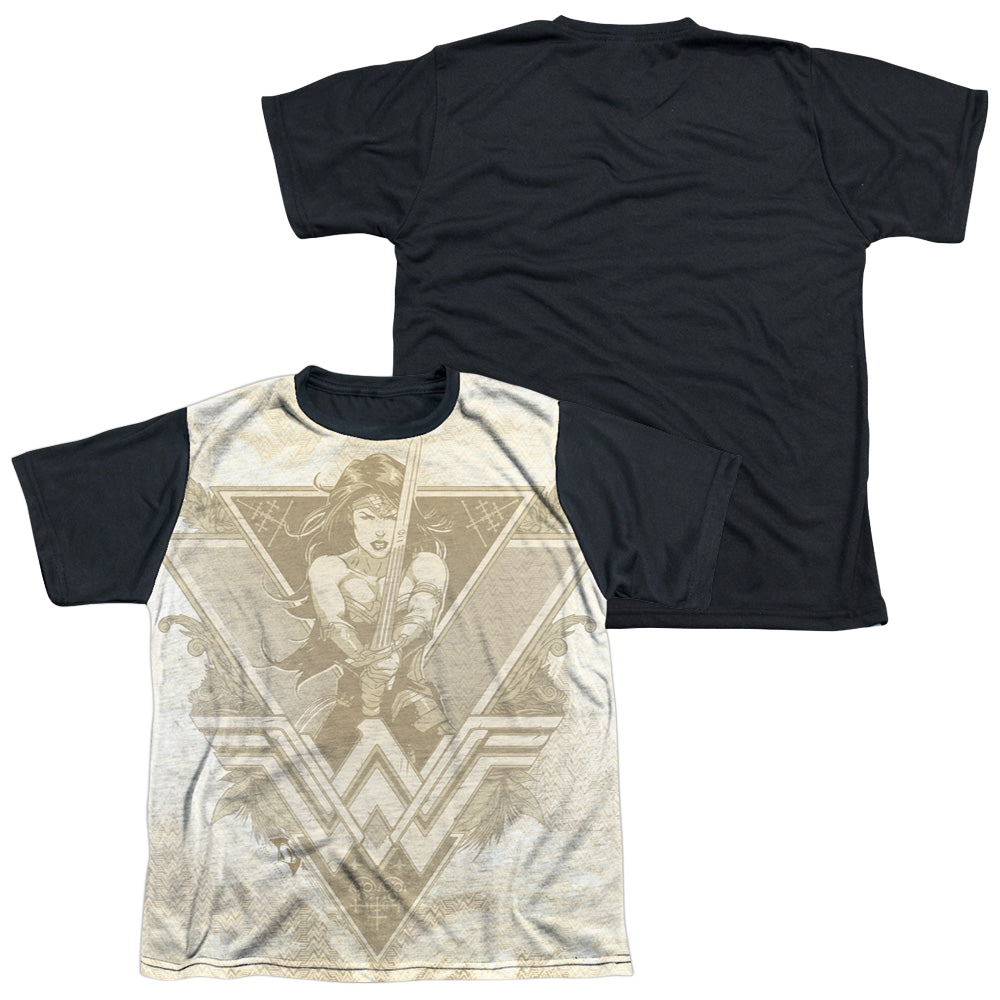 Batman v Superman Greek Goddess - Youth Black Back T-Shirt Youth Black Back T-Shirt (Ages 8-12) Batman   