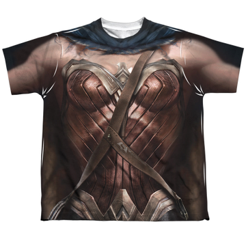Batman v Superman Wonder Woman Uniform youth all-over print t-shirt for ages 8 to 12