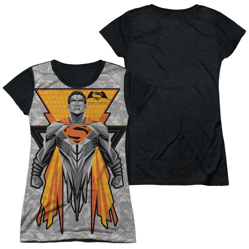 Batman v Superman Super Tech Sub - Juniors Black Back T-Shirt Juniors Black Back T-Shirt Batman   