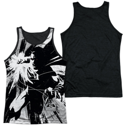 Batman v Superman Graphic Contrast - Men's Black Back Tank Top Men's Black Back Tank Batman   