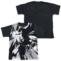 Batman v Superman Graphic Contrast - Youth Black Back T-Shirt Youth Black Back T-Shirt (Ages 8-12) Batman   