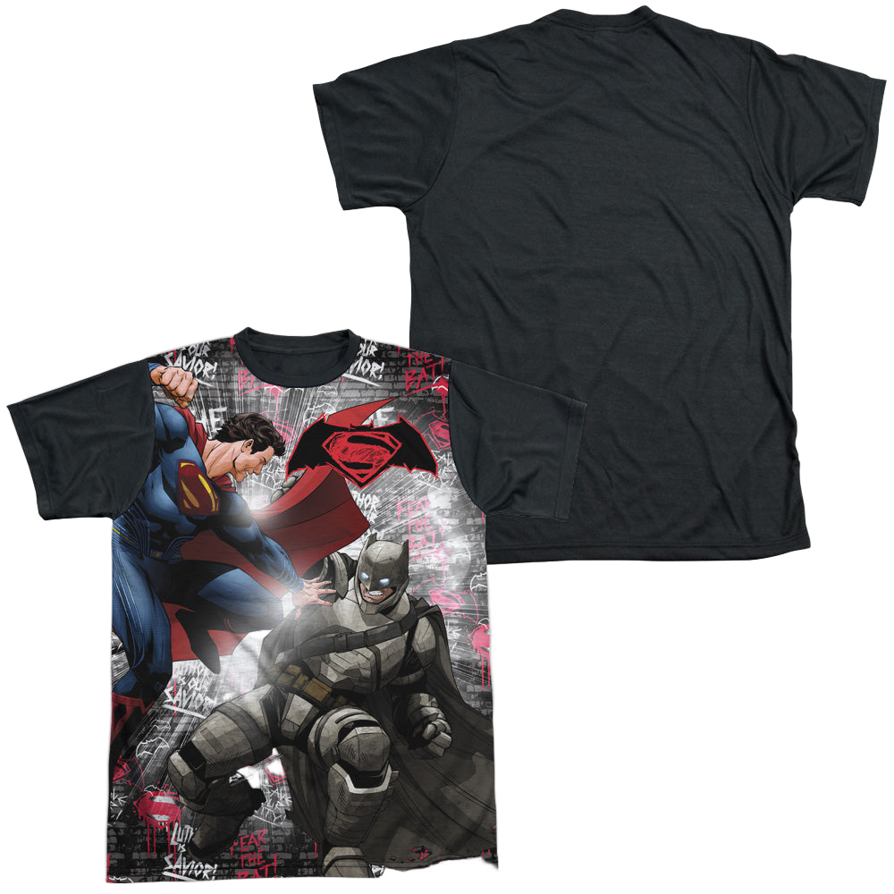 Batman v Superman Showdown - Men's Black Back T-Shirt Men's Black Back T-Shirt Batman   