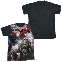Batman v Superman Showdown - Men's Black Back T-Shirt Men's Black Back T-Shirt Batman   