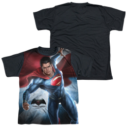 Batman v Superman Superman Light - Youth Black Back T-Shirt Youth Black Back T-Shirt (Ages 8-12) Batman   