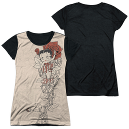 Betty Boop Thorn Boop - Juniors Black Back T-Shirt Juniors Black Back T-Shirt Betty Boop   