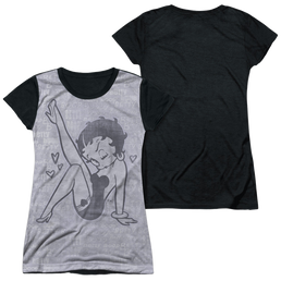 Betty Boop A Leg Up - Juniors Black Back T-Shirt Juniors Black Back T-Shirt Betty Boop   