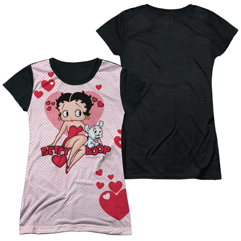 Betty Boop Sweetheart - Juniors Black Back T-Shirt Juniors Black Back T-Shirt Betty Boop   