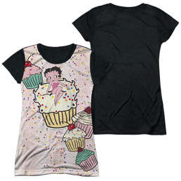 Betty Boop Cake Boop - Juniors Black Back T-Shirt Juniors Black Back T-Shirt Betty Boop   