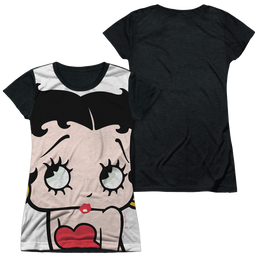 Betty Boop Big Boop Head - Juniors Black Back T-Shirt Juniors Black Back T-Shirt Betty Boop   
