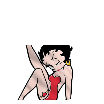Betty Boop Vintage Strips (Front/Back Print) pillow case