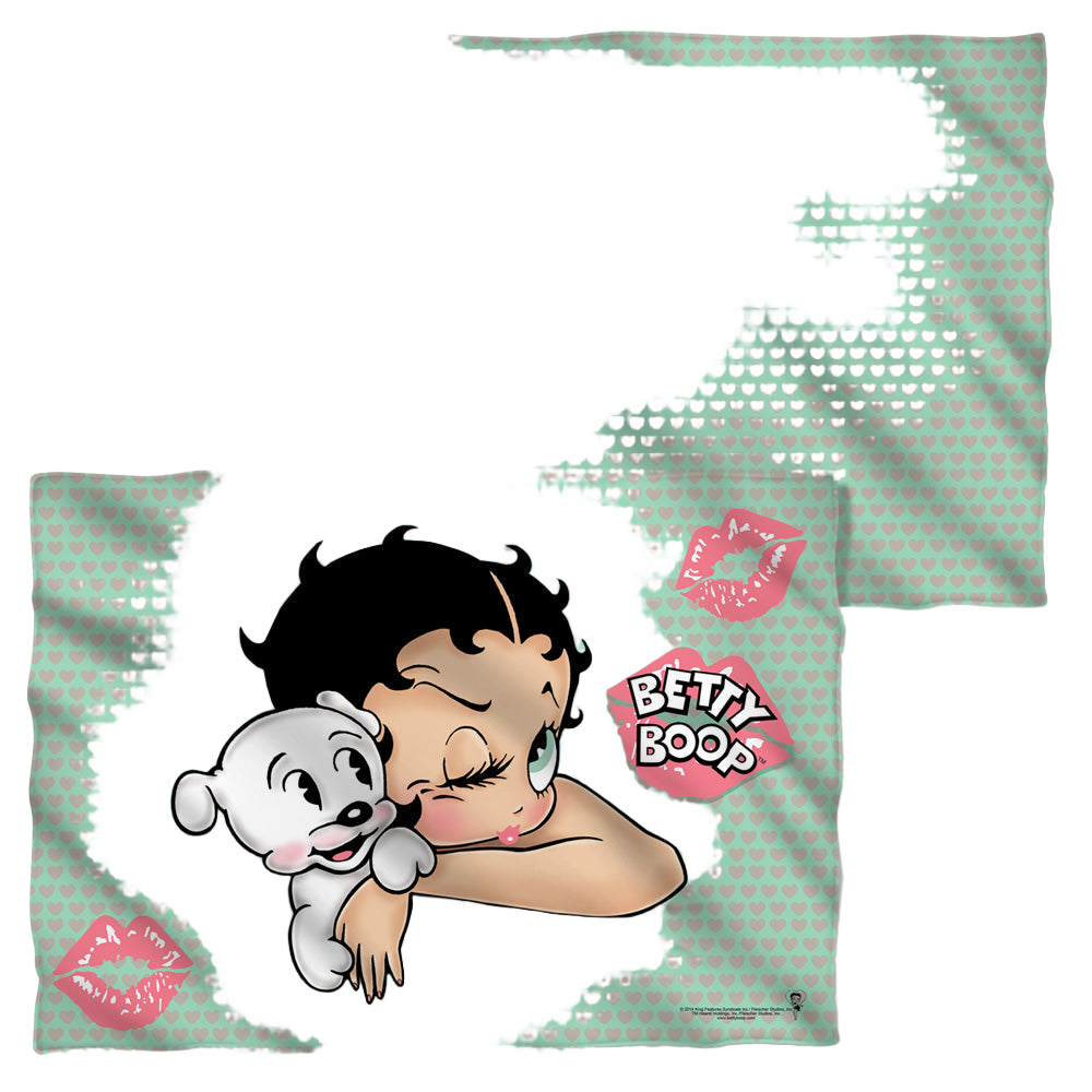 Betty Boop Goodnight Kiss (Front/Back Print) - Pillow Case Pillow Cases Betty Boop   