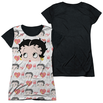 Betty Boop Symbol Sub juniors black back t-shirt