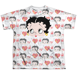 Betty Boop Symbol Sub - Youth All-Over Print T-Shirt Youth All-Over Print T-Shirt (Ages 8-12) Betty Boop   
