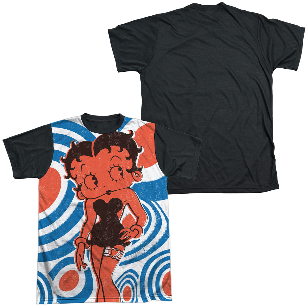 Betty Boop Mod Rings - Men's Black Back T-Shirt Men's Black Back T-Shirt Betty Boop   