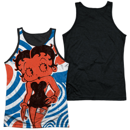 Betty Boop Mod Rings - Men's Black Back Tank Top Men's Black Back Tank Betty Boop   