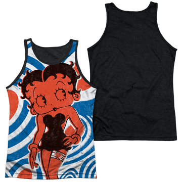 Betty Boop Mod Rings men's black back tank
