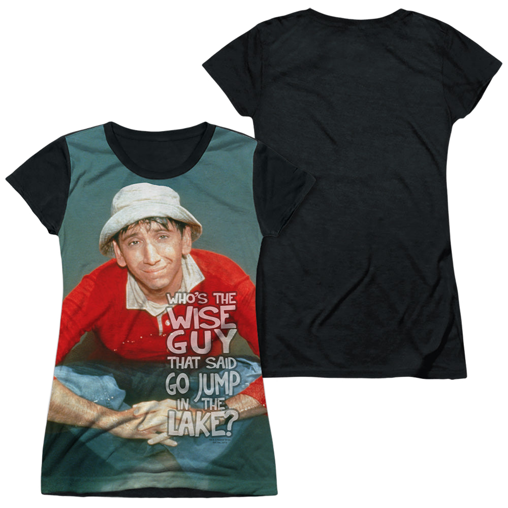 Gilligan's Island Jump In The Lake - Juniors Black Back T-Shirt Juniors Black Back T-Shirt Gilligan's Island   