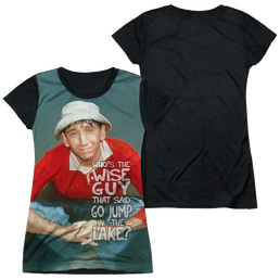 Gilligan's Island Jump In The Lake - Juniors Black Back T-Shirt Juniors Black Back T-Shirt Gilligan's Island   