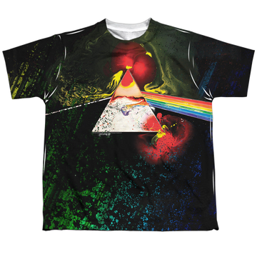 Pink Floyd Dark Side Of The Moon youth all-over print t-shirt for ages 8 to 12