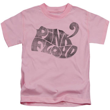 Pink kid's t-shirt for ages 4 to 7 with Pink Floyd Pink Logo graphic