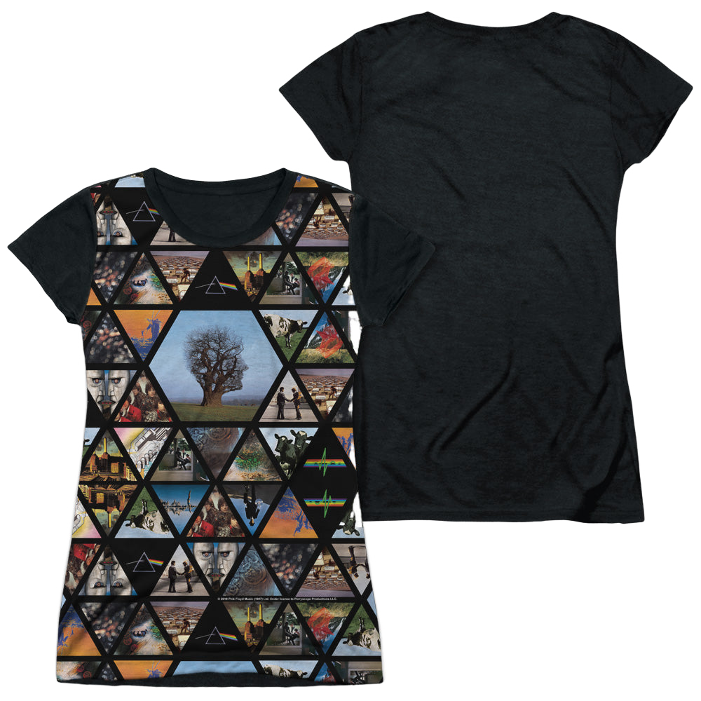 Pink Floyd Photographs - Juniors Black Back T-Shirt Juniors Black Back T-Shirt Pink Floyd   