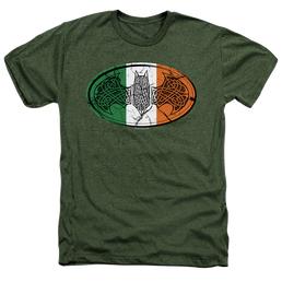 Batman Irish Celtic Symbol - Men's Heather T-Shirt Men's Heather T-Shirt Batman   