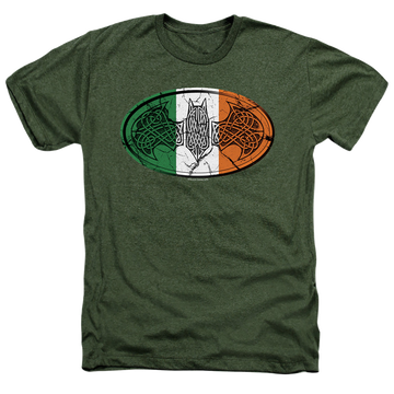 Batman Irish Celtic Symbol - Men's Heather T-Shirt Men's Heather T-Shirt Batman   