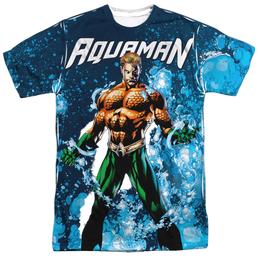 Aquaman Bubbles Everywhere - Men's All-Over Print T-Shirt Men's All-Over Print T-Shirt Aquaman   