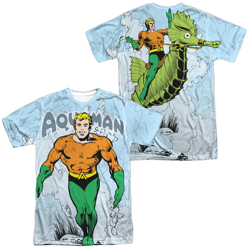 Aquaman Clasic Aqua (Front/Back Print) - Men's All-Over Print T-Shirt Men's All-Over Print T-Shirt Aquaman   