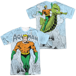 Aquaman Clasic Aqua (Front/Back Print) - Men's All-Over Print T-Shirt Men's All-Over Print T-Shirt Aquaman   