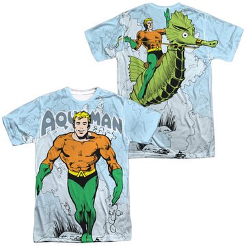 Aquaman Clasic Aqua (Front/Back Print) - Men's All-Over Print T-Shirt Men's All-Over Print T-Shirt Aquaman   