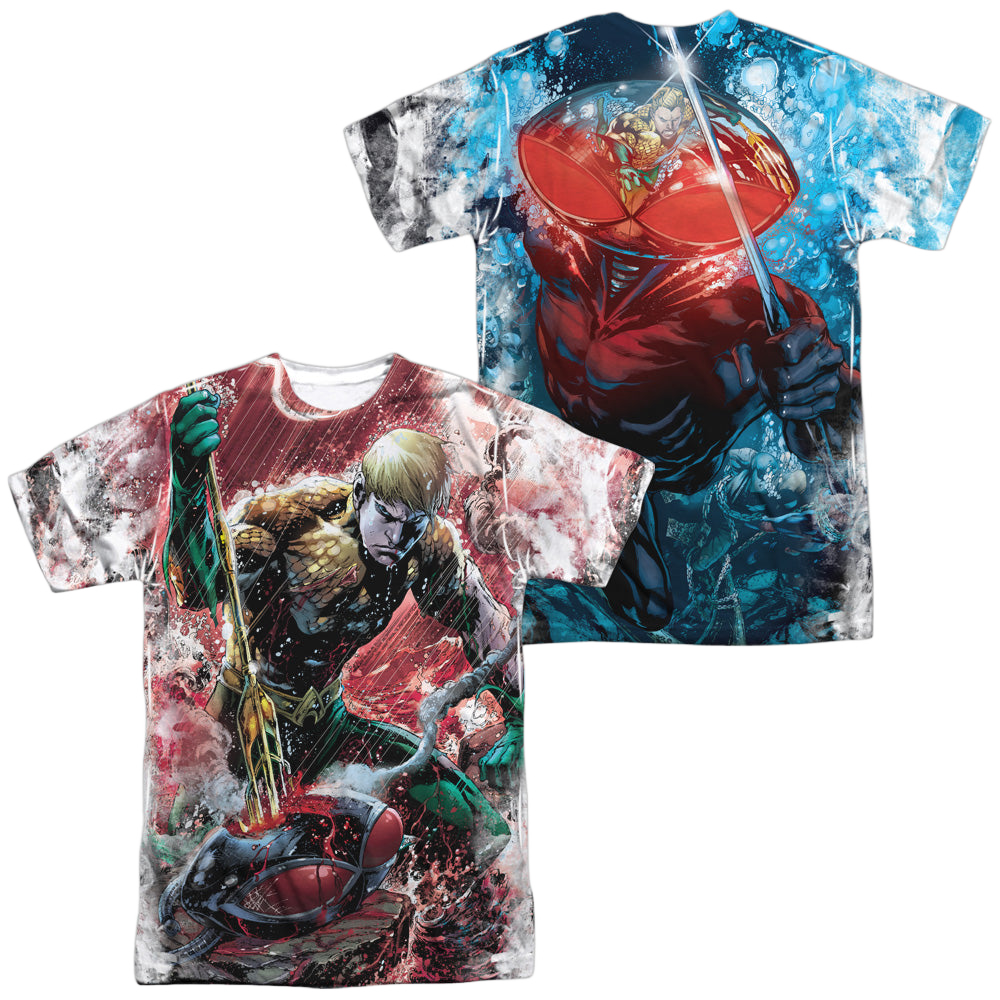 Aquaman Aquaman Vs Manta (Front/Back Print) - Men's All-Over Print T-Shirt Men's All-Over Print T-Shirt Aquaman   