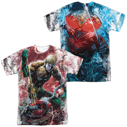Aquaman Aquaman Vs Manta (Front/Back Print) - Men's All-Over Print T-Shirt Men's All-Over Print T-Shirt Aquaman   