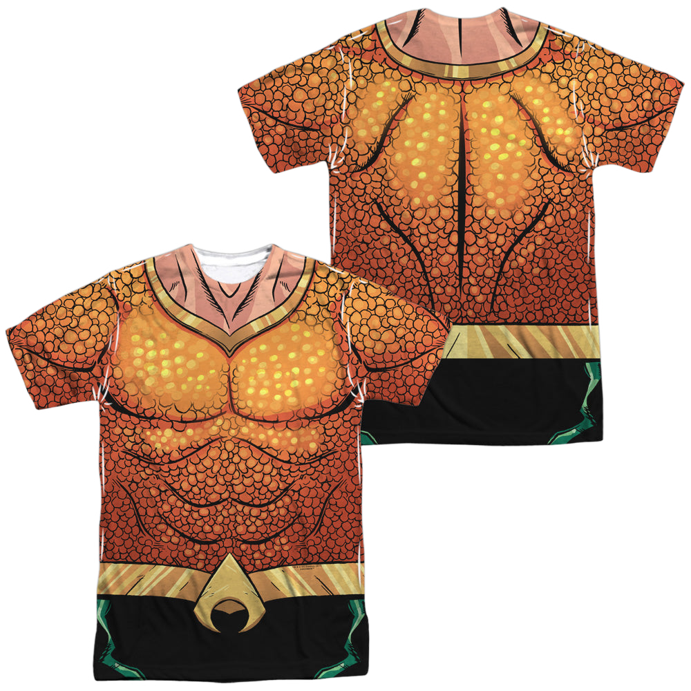 Aquaman Aquaman Rebirth Uniform (Front/Back Print) - Men's All-Over Print T-Shirt Men's All-Over Print T-Shirt Aquaman   