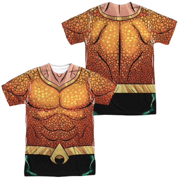 Aquaman Aquaman Rebirth Uniform (Front/Back Print) - Men's All-Over Print T-Shirt Men's All-Over Print T-Shirt Aquaman   