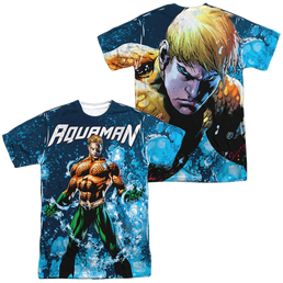 Aquaman Bubbles Everywhere (Front/Back Print) - Men's All-Over Print T-Shirt Men's All-Over Print T-Shirt Aquaman   