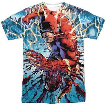 Flash, The Ripping And Tearing - Men's All-Over Print T-Shirt Men's All-Over Print T-Shirt The Flash   