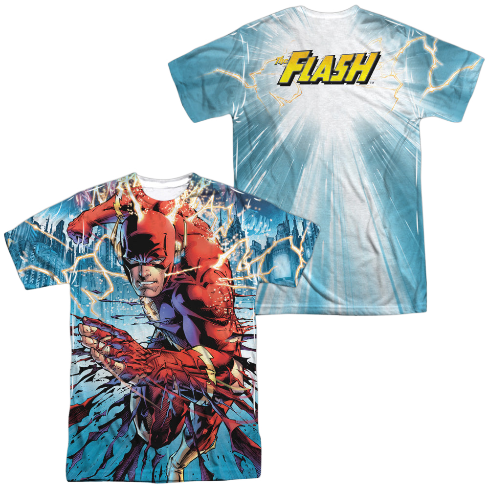 Flash, The Ripping And Tearing (Front/Back Print) - Men's All-Over Print T-Shirt Men's All-Over Print T-Shirt Flash, The   