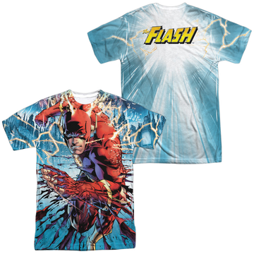 Flash, The Ripping And Tearing (Front/Back Print) - Men's All-Over Print T-Shirt Men's All-Over Print T-Shirt The Flash   