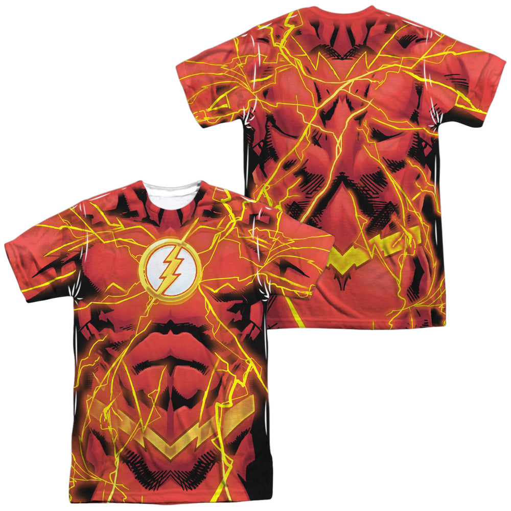 Flash, The Flash 52 Bolt (Front/Back Print) - Men's All-Over Print T-Shirt Men's All-Over Print T-Shirt The Flash   