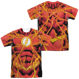 Flash, The Flash 52 Bolt (Front/Back Print) - Men's All-Over Print T-Shirt Men's All-Over Print T-Shirt Flash, The   
