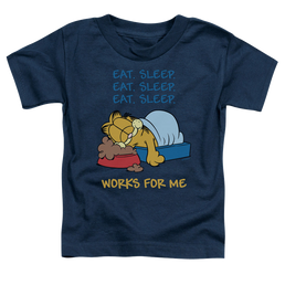 Garfield Works For Me - Kid's T-Shirt Kid's T-Shirt (Ages 4-7) Garfield   