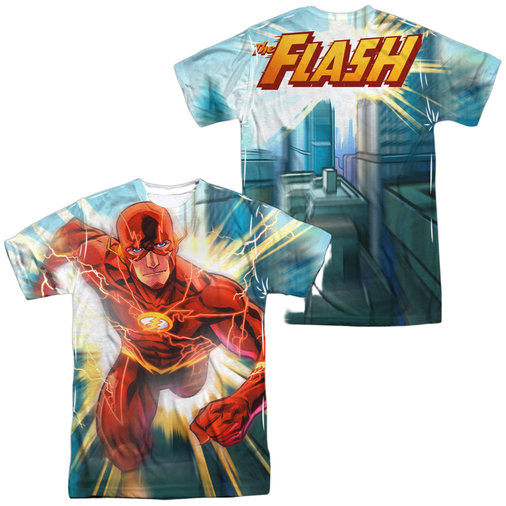 Flash, The Faster Than Lightning (Front/Back Print) - Men's All-Over Print T-Shirt Men's All-Over Print T-Shirt Flash, The   